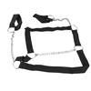 Men Chest Harness Black Punk Style Adjustable Tightness PU Metal Chain Men Top Chest Suspender for Cosplay Party