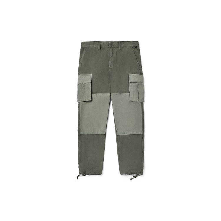 

Vans Multi-Pocket Cargo Style Spliced Woven Casual Pants Men bottoms Green VN0A4TS2ZIP 34