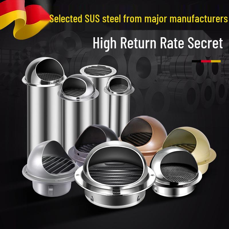 304 Edelstahl Innenwand-Entlüftungskappe