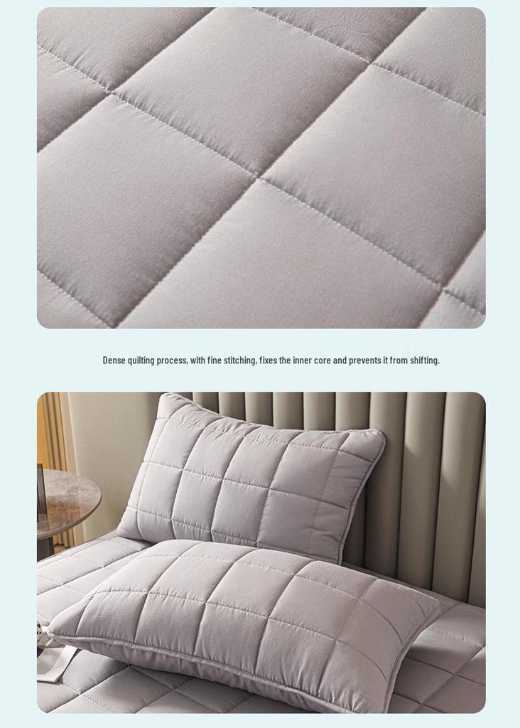 Premium Zippered Quilted Mattress Protector - Dustproof Six-Sided Fitted Sheet Cover