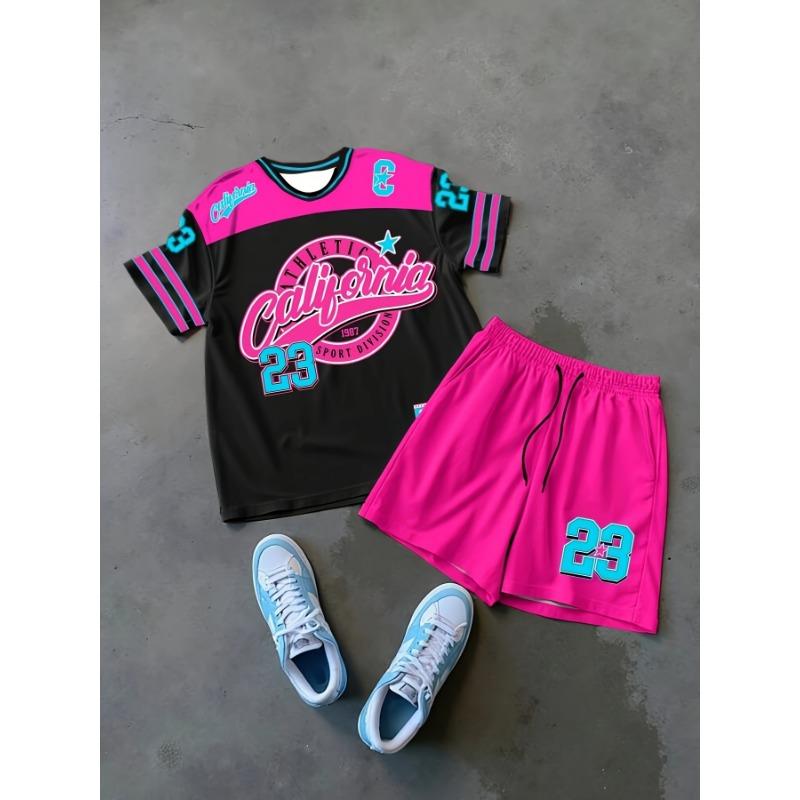 summer new men's set features street casual hip-hop fashion comfort and softness with 3D digital pattern printing