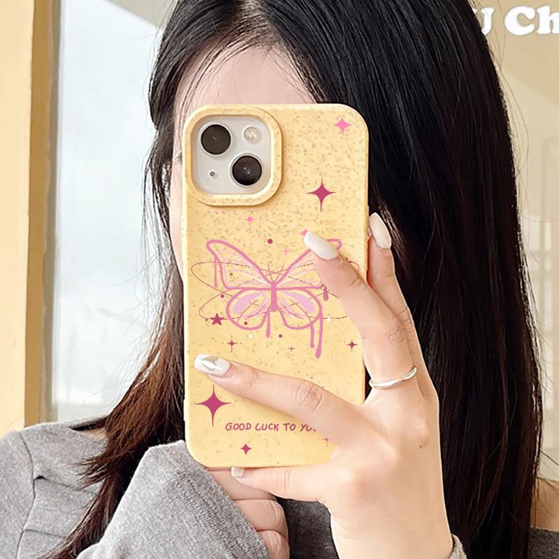 Mobile Phone Cases for iPhone 11 13 XR 15 Pro Max 12 14 Pro Max Case iPhone 16 7 Plus 8 Plus XS Max Degradable and Environmentally Friendly Anti-fall