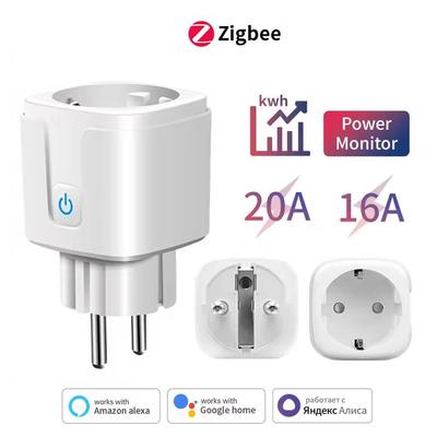 Zigbee 3.0 EU Smart Plug 16/20A with Metering, Alexa Compatible, Supports 3.0 Network Billing