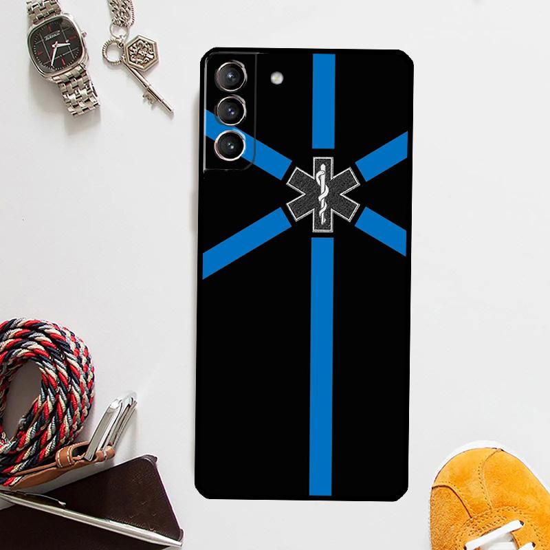 Star Of Life Case For Samsung Galaxy S25 Ultra S21 S22 S23 S24 Ultra S9 S10 S20 Plus S25 FE Cover Coque