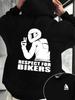 printed 's motorcycle pattern hooded sweatshirt - gift - Winter and autumn street style pullover shirt D260915