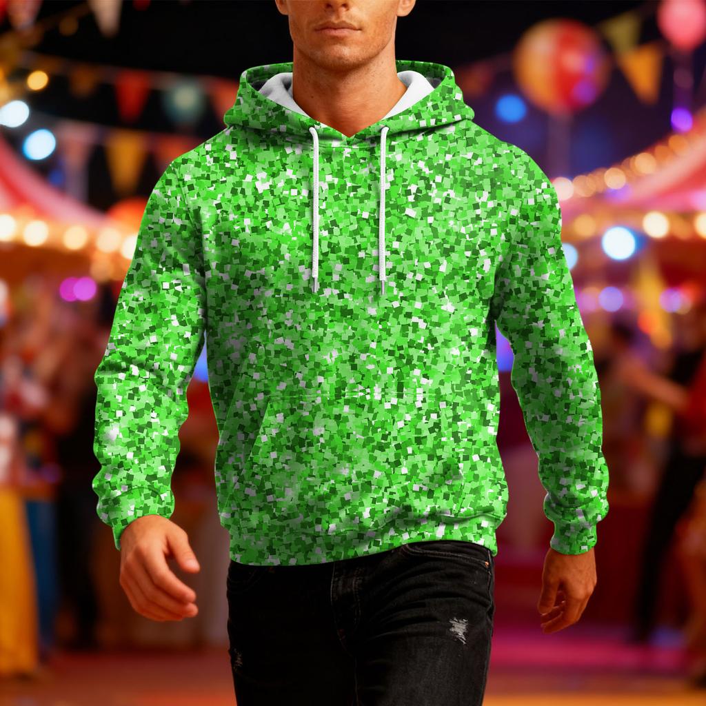 Men's Long-Sleeve Casual Hooded Sweatshirt