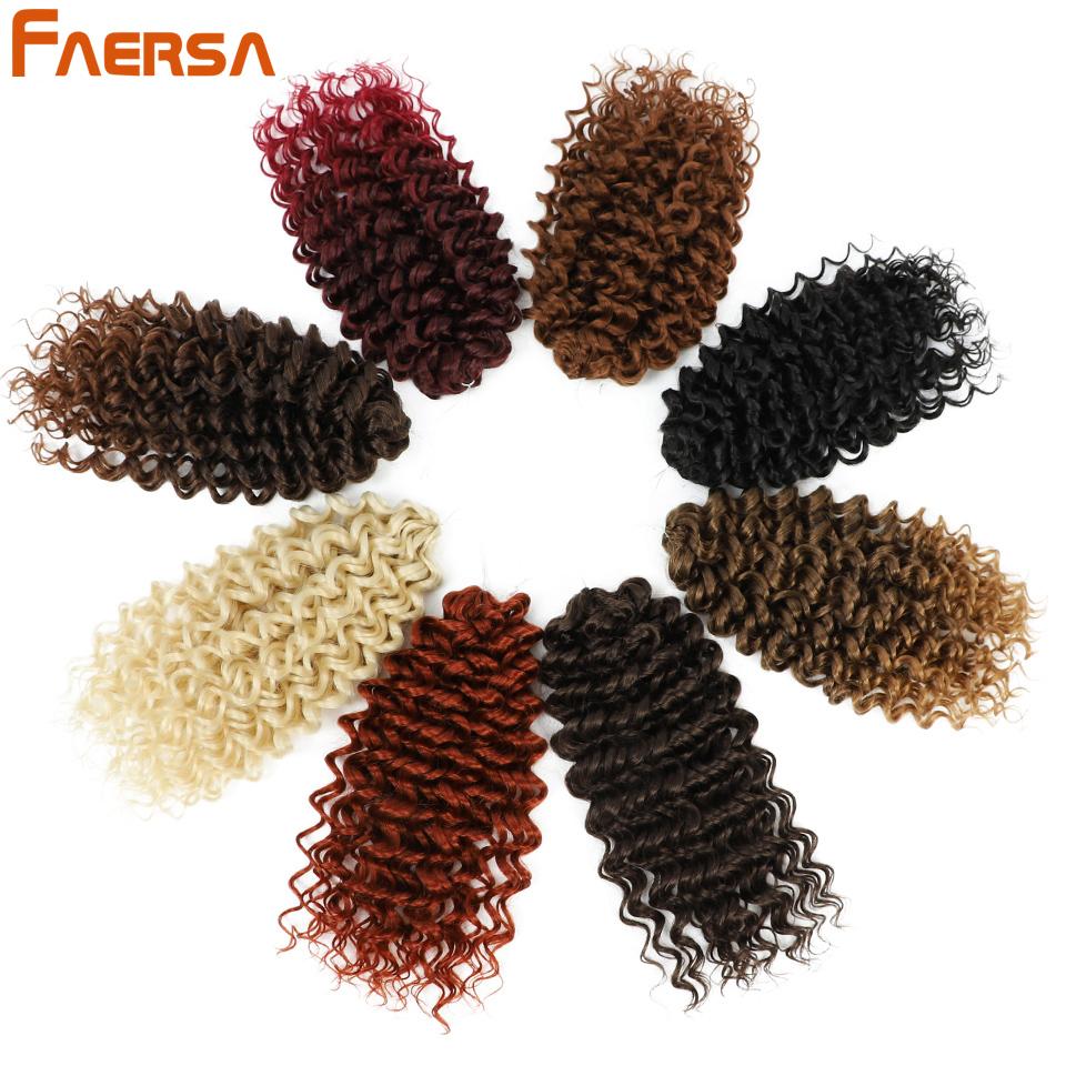 14 Inch Marshmallow Afro Curl Crochet Hair SyntheticTwist Braid Kinky Curly Braiding Hair Extensions Ombre Blonde For Black Women