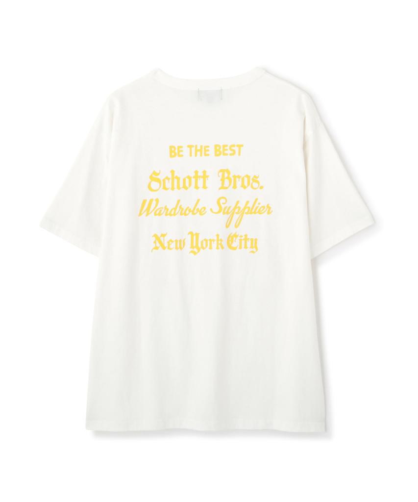 Schott SNOWWASH T-SHIRT ADVERTISEMENT Men's Size M 030 White 782-5134025