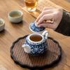 Jingdezhen-modro-bílá porcelánová konvice, čínská čajová souprava Kungfu, domácí keramická konvice na Puer, servisní konvice, roztomilé čajové nádobí