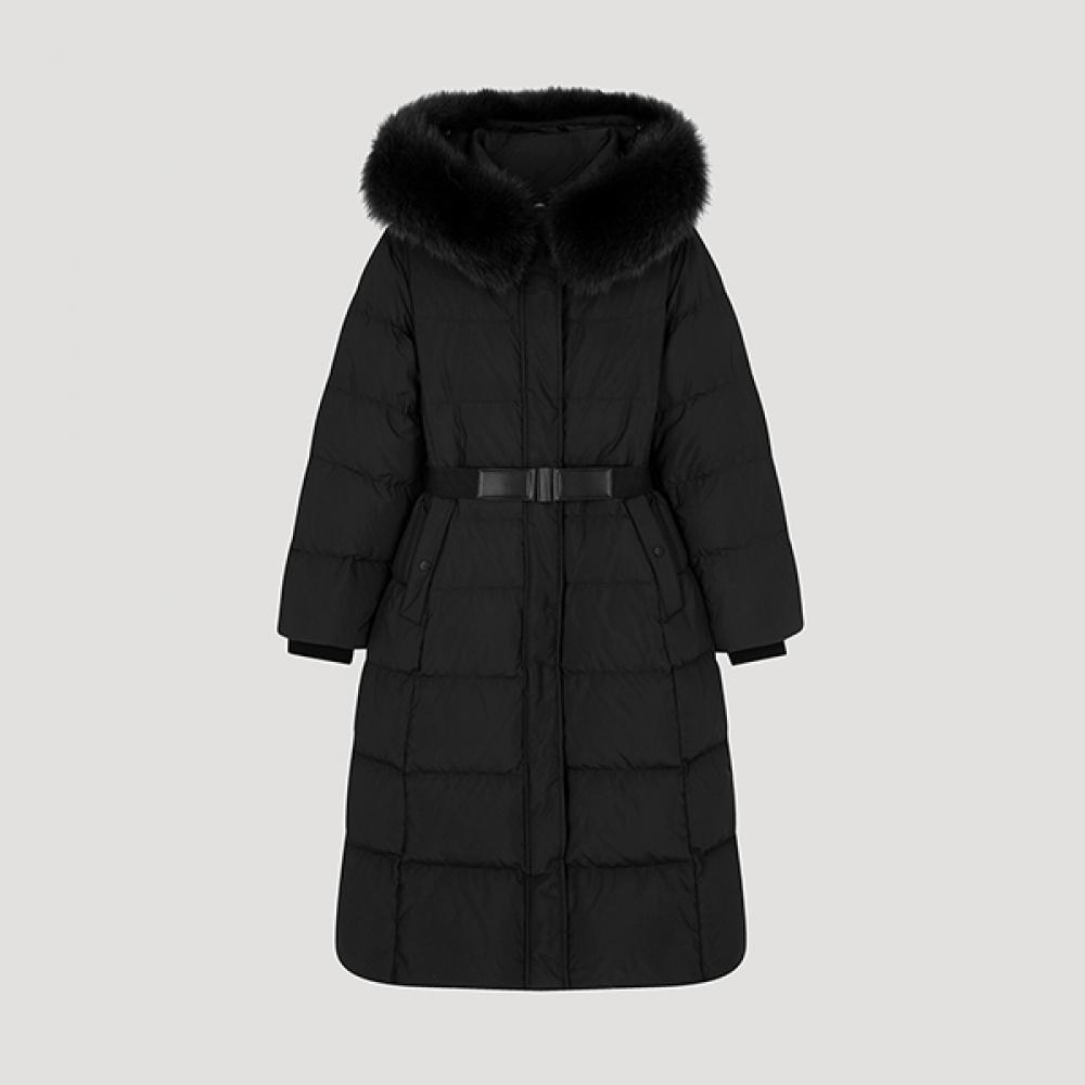 

She S miSS Fox Fur gooSe Down Long Jumper SSgjpo42010 Bk blacks/55