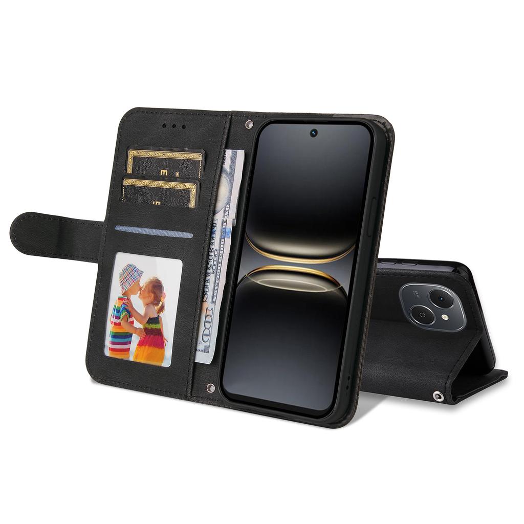 Für TECNO Spark 40C Leder Brieftasche Hüllen Hautgefühl Handyhülle Ständer mit Riemen