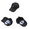 Cross Embroidery Hat With Adjustable Cotton Cap For Summer Outdoor Casual Wear