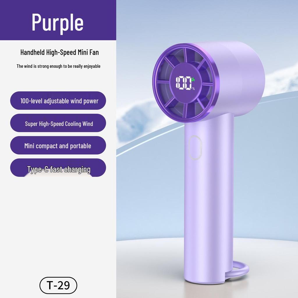 Southeast Asia T19 USB Mini Handheld Fan - 199-Speed Portable Outdoor Powerhouse, 2026 Edition.