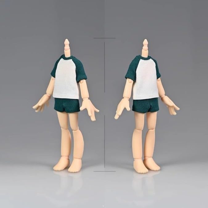 

Toys Hobbies Action Figure Offer Male Body Student Gym Clothes Dark Green and White Short Sleeve Shirt and Pants Set not & [TOYBARJAPAN] 1/12