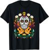 Flower Guitar Skull Day of the Dead T-Shirt Gifts Mariachi Gift Unisex T-Shirt