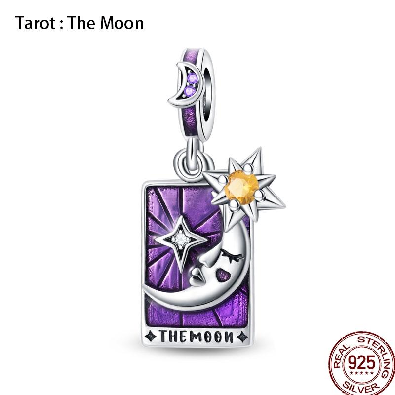 New Copper Magic Tarot Series Green Zircon Tree Of Life Charms Bead Fit Pan Bracelets Diy Madam Jewelry Gift