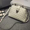 2024 Damen Diamantmuster Schultertasche im koreanischen Stil mit Schnappverschluss