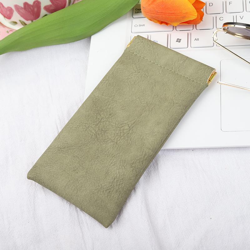 

Portable glasses, sunglasses, sunglasses storage bag, anti pressure velvet bag, automatic closing glasses bag S