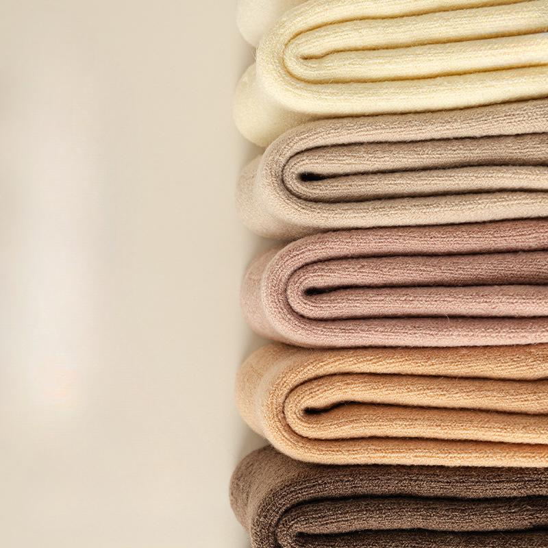 Wool Super Thick Socks, Women's Winter Mid-calf Socks with Fleece Added, Thickened and Warm Cashmere Long Calf Socks, Postpartum Socks