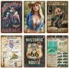 Retro Metal Sign Garage Man Cave Accessories Plates Home Decor Wall Decoration Motor Oil Gas Tin Sign Vintage Poster For Iron
