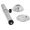 19.3‑28.3in Table Pedestal Kit Adjustable Silver Pillar with Mount Base Parts Universal for Caravan Motorhome Yacht
