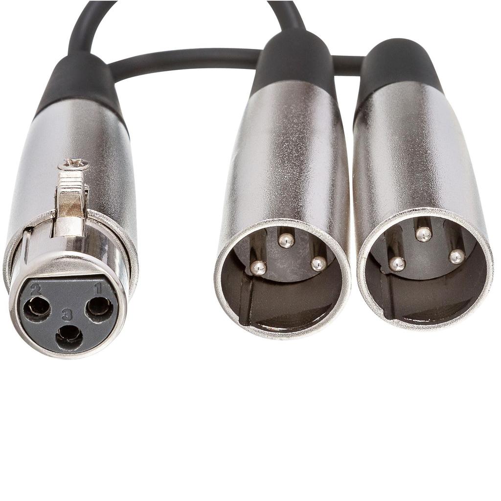 Hosa XLR Y Cable 45cm YXM-101.5