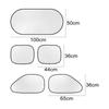 5pcs/set Sidewind Sunshade for Fiat 500 500C 2012 500X 500L Abarth 695 Car Window