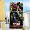 Love Transformers Customized Name Beach Towel Quick-Dry Soft Microfiber Perfect for Traveling Yoga Camping and Swimming