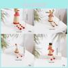 Santa Claus Reindeer Snowman Wooden Tabletop Ornament For Holiday Scene Setting