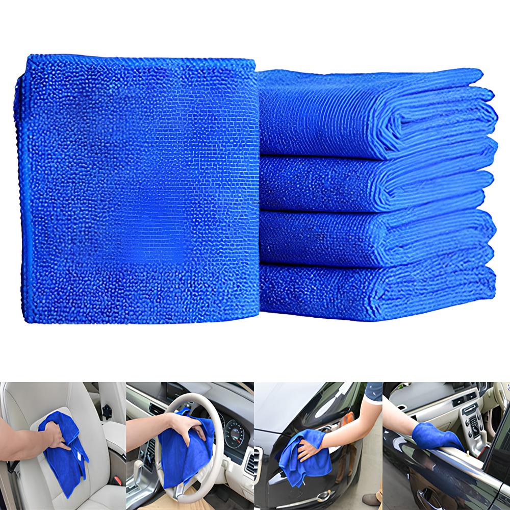 Car-styling Microfiber Cloths Car Wash New Practical Blue Soft Absorbent Wash Cloth Car Auto Care td28 Dropship