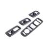 Carbon Fiber ABS Window Lift Panel Switch Cover Trim For Hyundai Santa Fe 2024