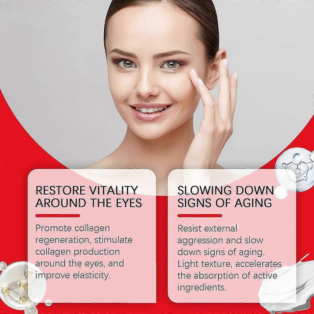 Revitalizing Eye Cream with Collagen & Peptides  Hydrating Anti-Wrinkle Serum for Bright, Youthful Eyes  Fights Fine Lines, Diminishes Dark Circles &