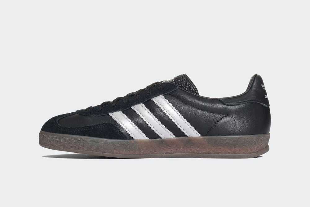 JH8837 Adidas Gazelle Indoor Core Black Matt Silver Gum (Men's)