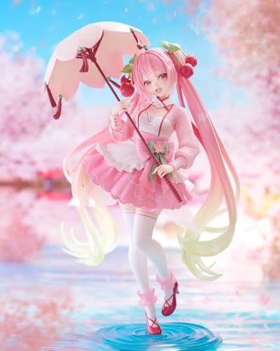 Sakura Miku Figure AMP+ Sakura Dress Ver. Approx. 21cm 1 Type