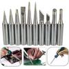 10pcs 900M Soldering Iron Tips Set Compatible with 936 937 907 and Various Other Models Except 3010 XTS for Electronics Repair