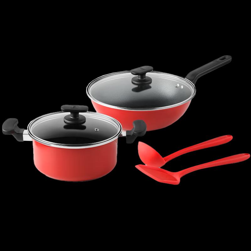 WORLD KITCHEN Jumeihui Series 4-Piece Fine Iron Cookware Set