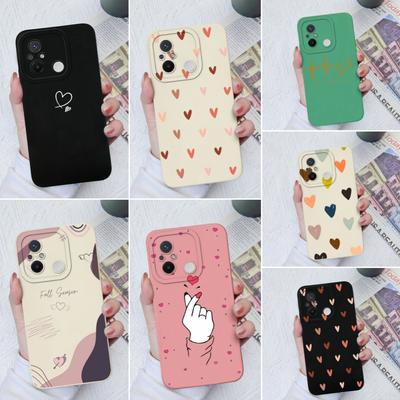 Custodie per cuori d'amore per Xiaomi Redmi K60 K50 K40 12C 10C 9A 7 8 9 10 11 A Paraurti per telefono Protezione antiurto per fotocamera Cover posteriore per RedmiCase Coque