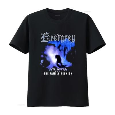 Evergrey Band T Shirt S To 4Xl Black Metal Style Atlanta 2011 The Family Reunion Design Vintage Washed Slightly Breathable