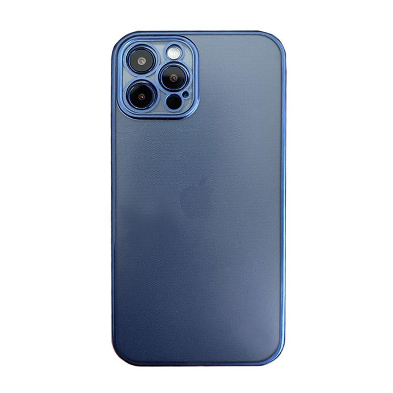 

IPhone16ProMax Гальванизированный Матовый Чехол для Мобильного Телефона Прямой Край 14 Подходит для Apple 15 Противоударный Прозрачный Защитный Чехол 13 iPhone7/8