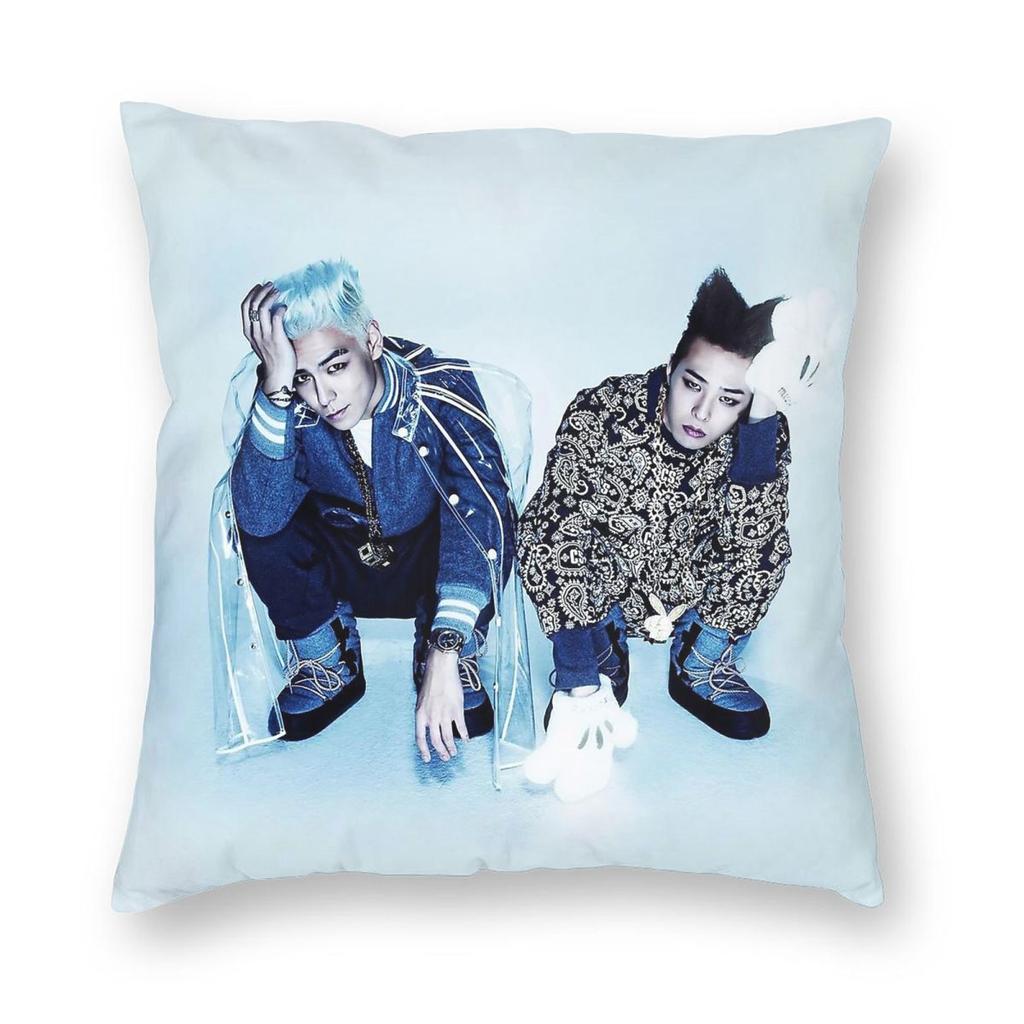 Bigbang Top & G-Dragon Square Pillowcase Polyester Linen Velvet Creative Zip Decor Throw Pillow Case Sofa Cushion Case