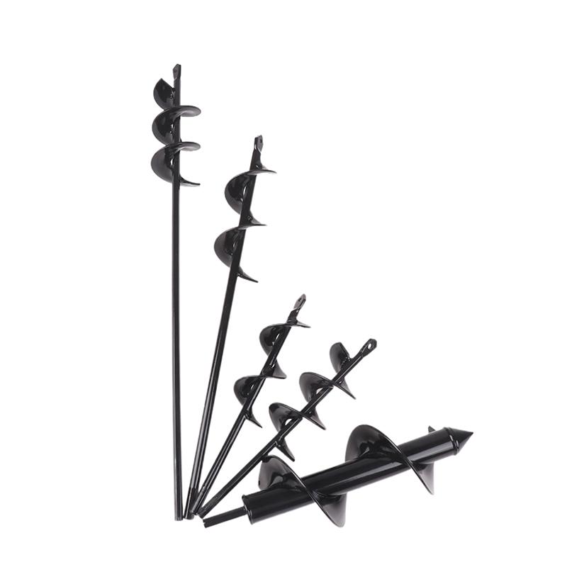 1 Stück Spiralpfahlbohrer-Set Gartenpflanzen Blumen Pflanzzubehör Lockere Erde Graben Loch Metallbohrer Garten Elektrowerkzeuge