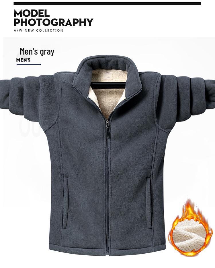 Neue Herbst/Winter Fleecejacke: Kuschelig, Locker geschnitten für Paare, Outdoor-verdickt, Herren-Sweatshirt