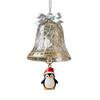 Christmas Bell Ornaments Xmas Tree Hanging Jingle Bell with Santa Claus/Elk/Penguin Ornaments for Holiday
