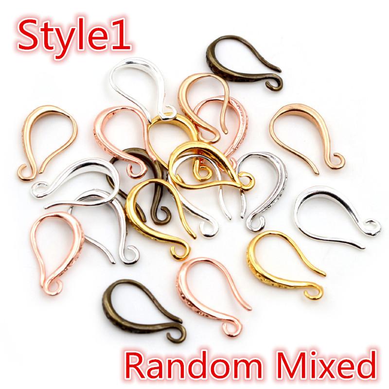 15x10mm 20pcs High Quality Silver Plated Bronze Gold Color French Earring Hooks Wire Settings Base Setting WholeSale