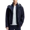Fila Fitness Series Solid Color Zip-Up Hooded Woven Reversible Cotton Jacket Men Jackets Dark-Blue A11M411713F-NV