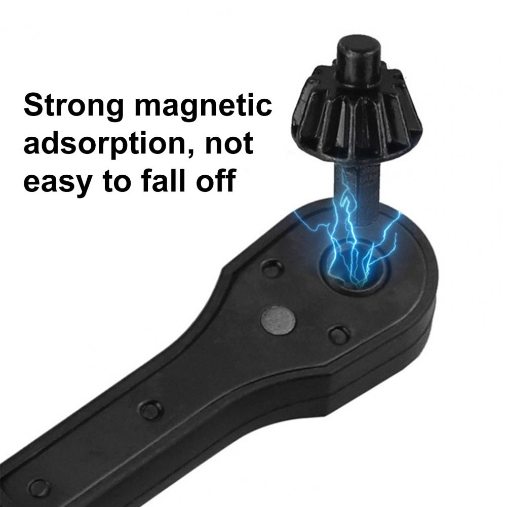 Electric Drill Chuck Key Universal Double-ended Ratchet Drill Chuck Key Multifunctional Wrench Key Multifunctional Wrench