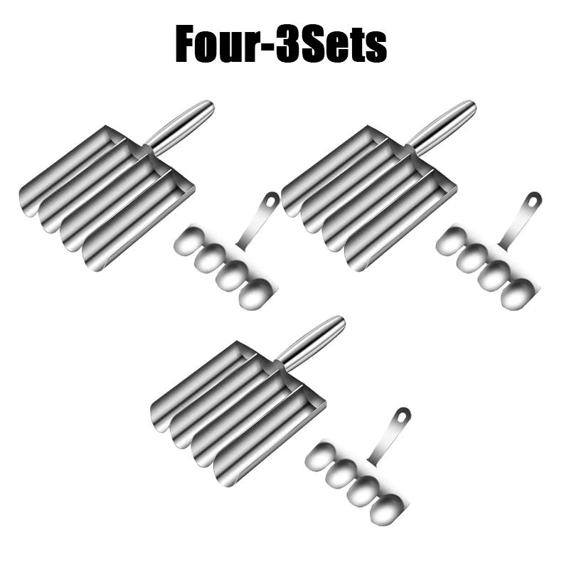 304 Stainless Steel Meatball Scoop Maker Meatball Shape Ball Maker Fish Ball Meatball Mold Shrimp Slider Croquette Mold Tool