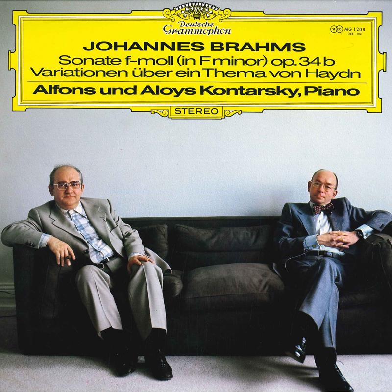

LP Record ALFONS UND ALOYS KONTARSKY - Johannes Brahms, Sonate F Moll (In MG1208 DEUTSCHE GRAMMO Japan Obi Classical Used
