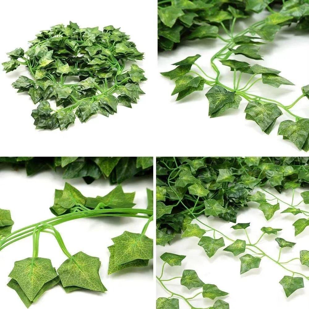 12pcs Artificial Foliage Artificial Spring Leaf Vine Garland Hanging Plants  Plant Decoration