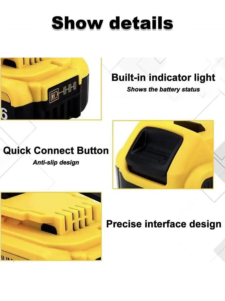 DeWalt 20 Volt / 6.0 Ah Battery Kit  (Consisting of 2 X Batteries 1 X System Quick Charger, with Charge Status Indicator, Suitable for All 20 Volt XR